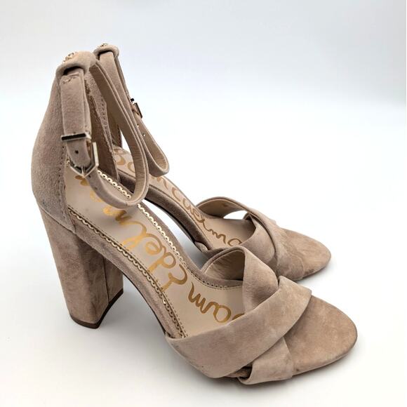 Sam Edelman Yancy Ankle Strap Block Heel Sandals Women's Size US5M EU35 - Picture 3 of 12